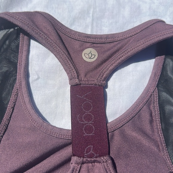 Jill Yoga Athletic Tank top purple mesh detail size Medium - Picture 4 of 7